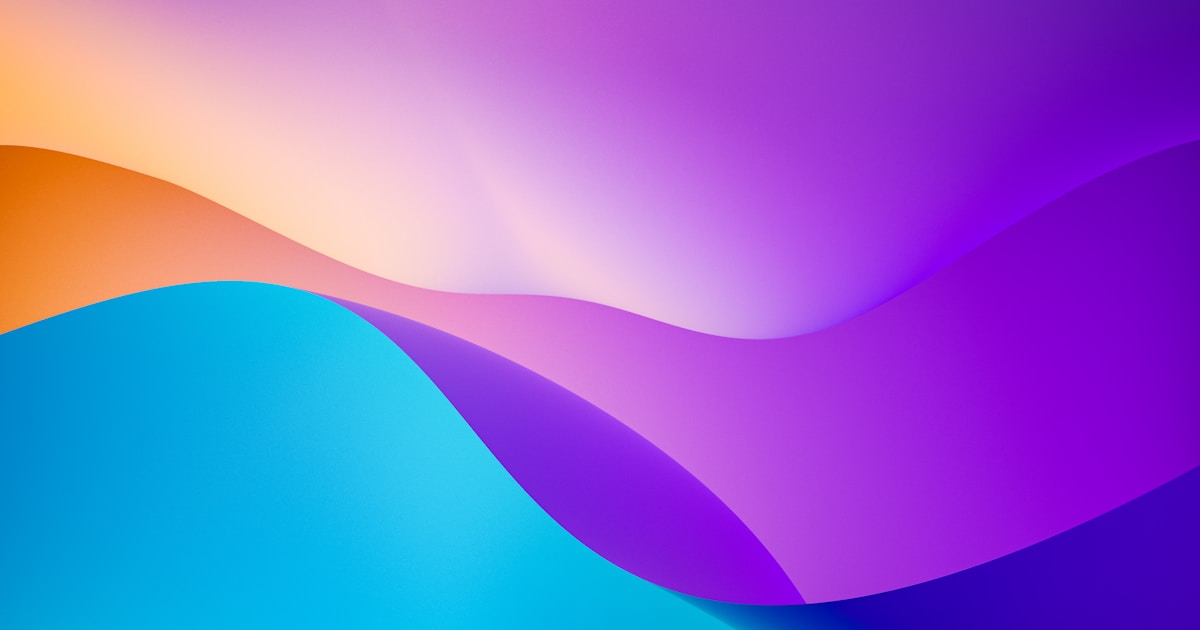 Trophy with neon gradient background